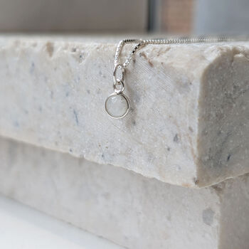 Rainbow Moonstone Gemstone Necklace, 5 of 9