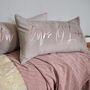 Mr And Mrs Personalised Velvet Scatter Cushion Set, thumbnail 8 of 8
