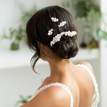 Lorelei Pearl Wedding Hair Comb Set, 2 of 2