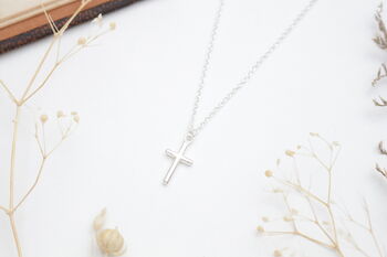 Sterling Silver Cross Necklace, 4 of 8