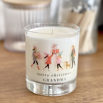 Personalised Merry Christmas Soy Candle, 6 of 7