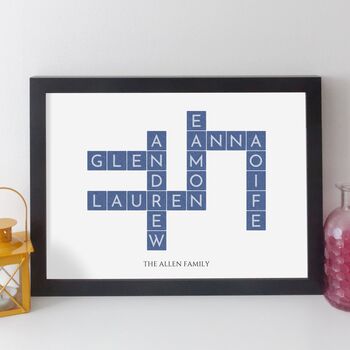 Personalised Family Names Print Family Gift, 3 of 12