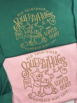 Squeezy Hugs Cafe Embroidered Sweatshirt, 2 of 5