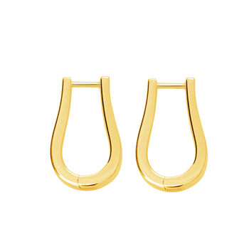 Petal Hoops Medium In Gold Vermeil, 2 of 3