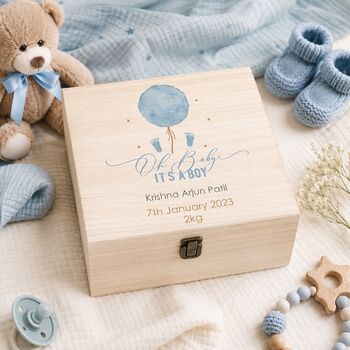 Luxury Baby Boy Keepsake Box, 3 of 4