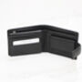 Personalised Men's Leather Wallet Flip Up Rfid Safe, thumbnail 4 of 12
