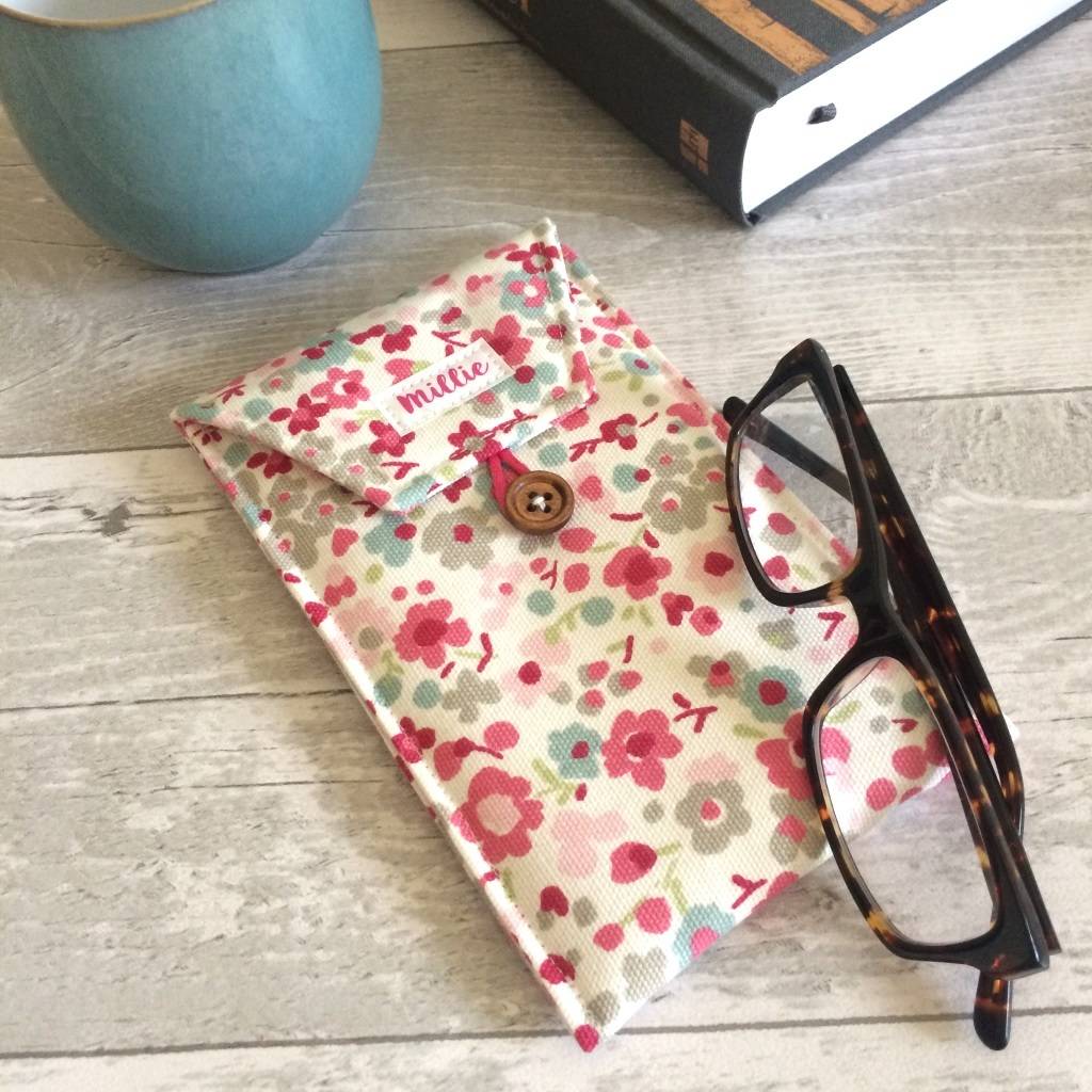 Personalised Floral Glasses Case By Jackie Martin Designs