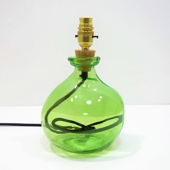Recycled Glass Lamp | 24cm Blown Glass | Ten Colours, 2 of 11