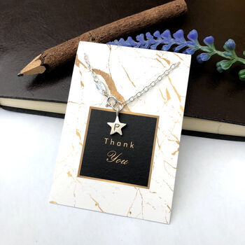 Personalised Thank You Teacher Initial Star Bracelet, 9 of 10
