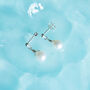 Pearl Drop Stud Earrings Second Light Collection, thumbnail 4 of 4