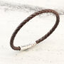 Mens Personalised Leather Bracelet, thumbnail 6 of 9