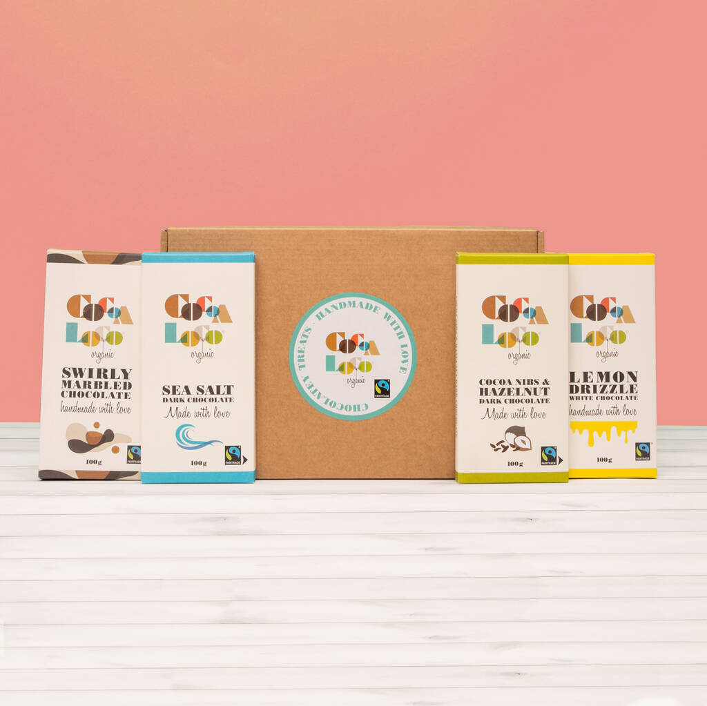 Organic Chocolate Bars | Letterbox Gift Box, 1 of 3
