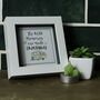 Caravan And Camping Quotation Framed Tile, thumbnail 6 of 6