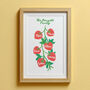Personalised Family Tree Strawberry Print, thumbnail 1 of 3