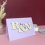 Personalised Entwined Letters Engagement Card, thumbnail 9 of 9