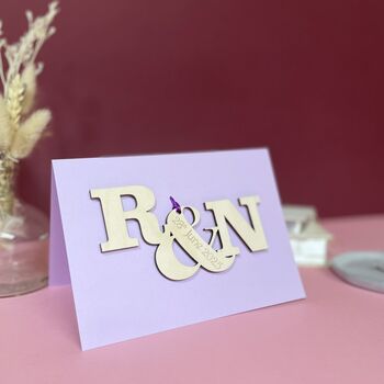 Personalised Entwined Letters Engagement Card, 9 of 9