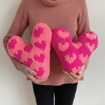 Sweet Heart Chunky Cushion Knitting Pattern, 4 of 4