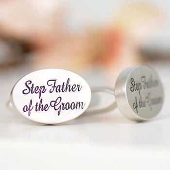 Step Father Of The Groom Cufflinks, 2 of 5
