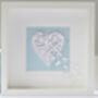 Valentine's Handmade 3D Framed Purple Butterfly Heart, thumbnail 5 of 9