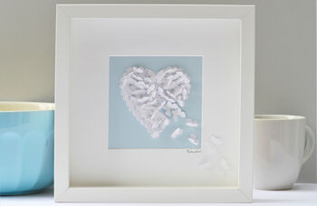 Valentine's Handmade 3D Framed Purple Butterfly Heart, 5 of 9