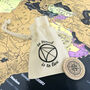 Scratch The World® Map Print Black With Coin Flags Panel, thumbnail 10 of 10