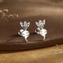 Sterling Silver Radish / Beetroot Stud Earrings, thumbnail 1 of 12