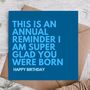 Happy Birthday Card For Him/Her | Card For Partner, thumbnail 1 of 3