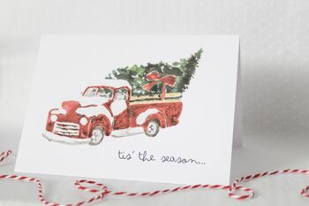 Pack Of 10 Christmas Tree Car Cards, 3 of 3