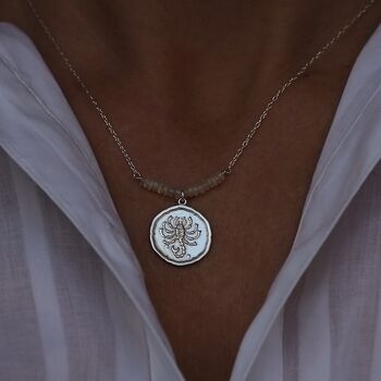 Personalised Scorpio Star Sign Necklace, 4 of 8