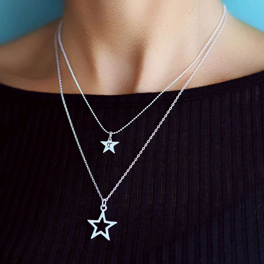Layered Star Necklace Set
