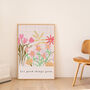 Let Good Things Grow Flower Floral Art Print, thumbnail 1 of 2