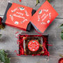 Christmas Vegan Mini Salted Caramel Brownie Gift Box, thumbnail 3 of 4