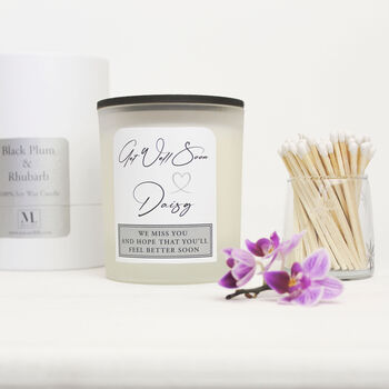 Personalised Get Well Soon Scented Soy Wax Candle, 2 of 12