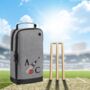 Personalised Embroidered Cricket Shoe Bag, thumbnail 5 of 9