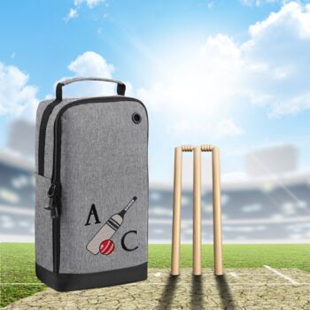 Personalised Embroidered Cricket Shoe Bag, 5 of 9