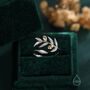 Sterling Silver Olive Leaf With Olive Ring, thumbnail 7 of 12