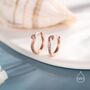 Sterling Silver Octopus Tentacles Hoop Earrings, thumbnail 5 of 11