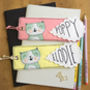 Personalised Happy Cat Name Bookmark For Children, thumbnail 4 of 7