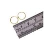 9ct Yellow Gold Plain Hoop Earrings, thumbnail 6 of 9