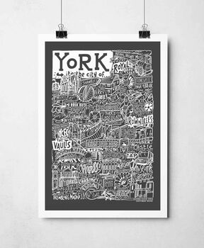 York Landmarks Print, 7 of 10