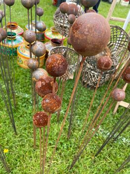 Stylish Cluster Of Five Balls Or Cups For Garden Small, 9 of 11