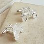Silver Tractor Cufflinks, thumbnail 4 of 6