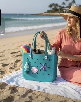 ‘Must Have’ Summer Beach Bag, Personalised Name Initial Included, 6 of 12