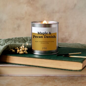 Maple And Pecan Danish Wood Wick Autumnal Candle, 3 of 7