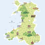 Map Of Wales Print, thumbnail 2 of 2