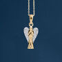 Small 9ct Gold Guardian Angel Necklace, thumbnail 1 of 11