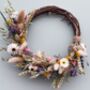 Small Colourful Spring Dried Flower Wreath, thumbnail 1 of 6