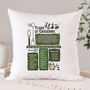 40th Birthday Gift For Gardeners Personalised Cushion, thumbnail 3 of 9
