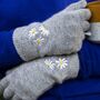 Personalised Daisy Ladies Soft Knit Warm Gloves Gift, thumbnail 2 of 9