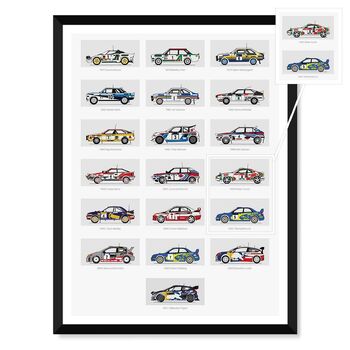 History Of Rally Cars Poster, 3 of 3